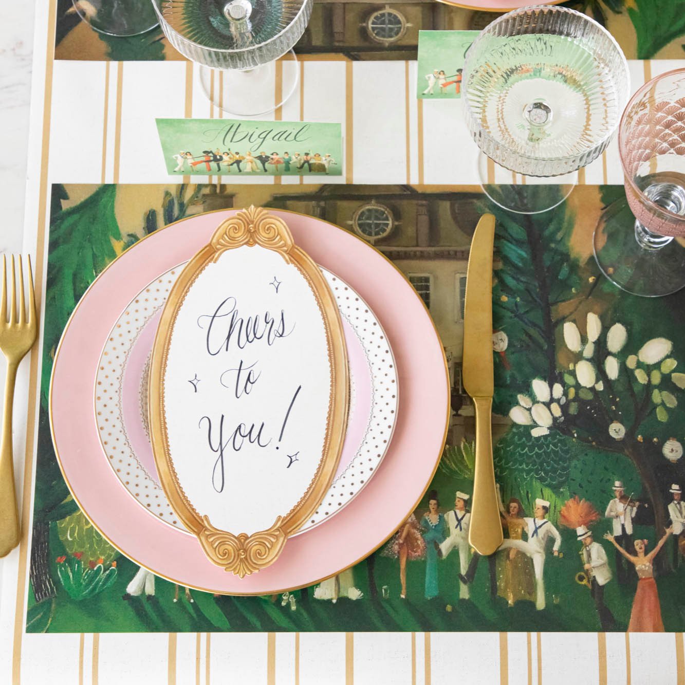Vintage Gold Picture Frame Table Card - Elegant Home Decor for Weddings, Anniversaries & Special Occasions