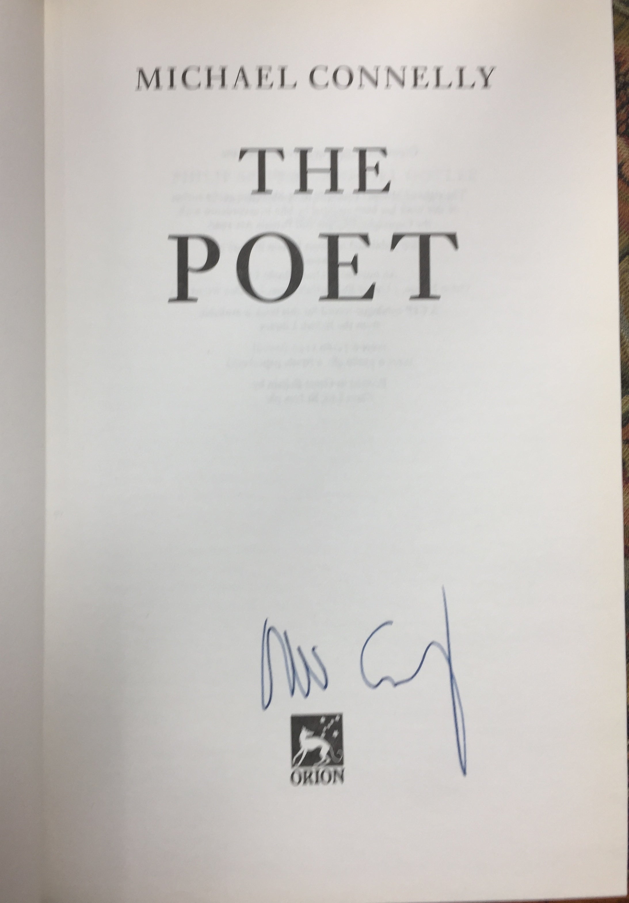The Poet by Michael Connelly - Crime Thriller Novel - Best for Mystery Lovers & Book Clubs
