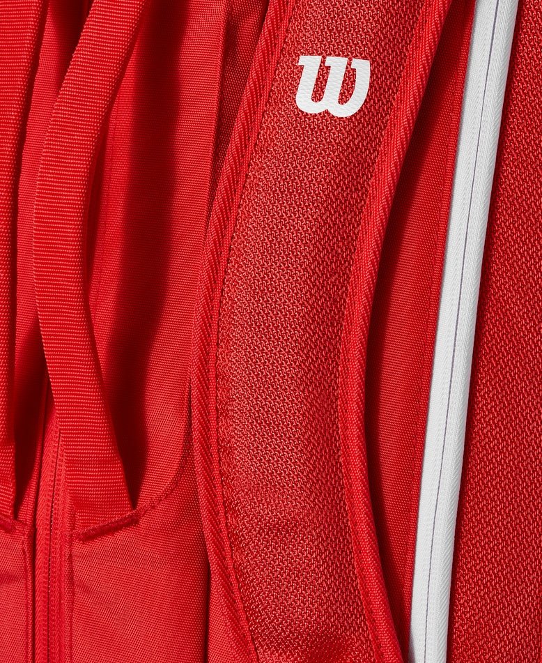 Wilson Super Tour 15 Pack Tennis Bag - Premium Red (2025) | Durable Tennis Gear for Players & Coaches | Perfect for Tournaments, Practice & Travel