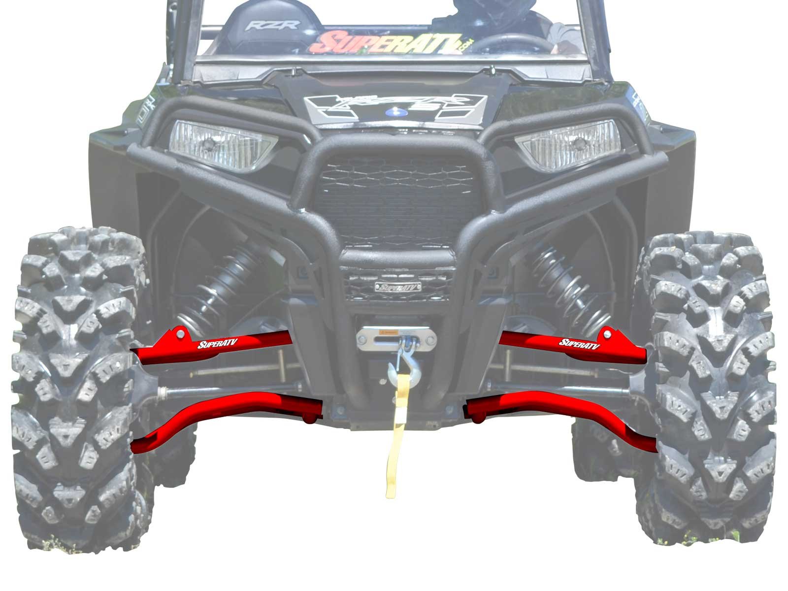 SuperATV Heavy Duty High Clearance A-Arms for Polaris RZR S 1000 (2016) - 1.5
