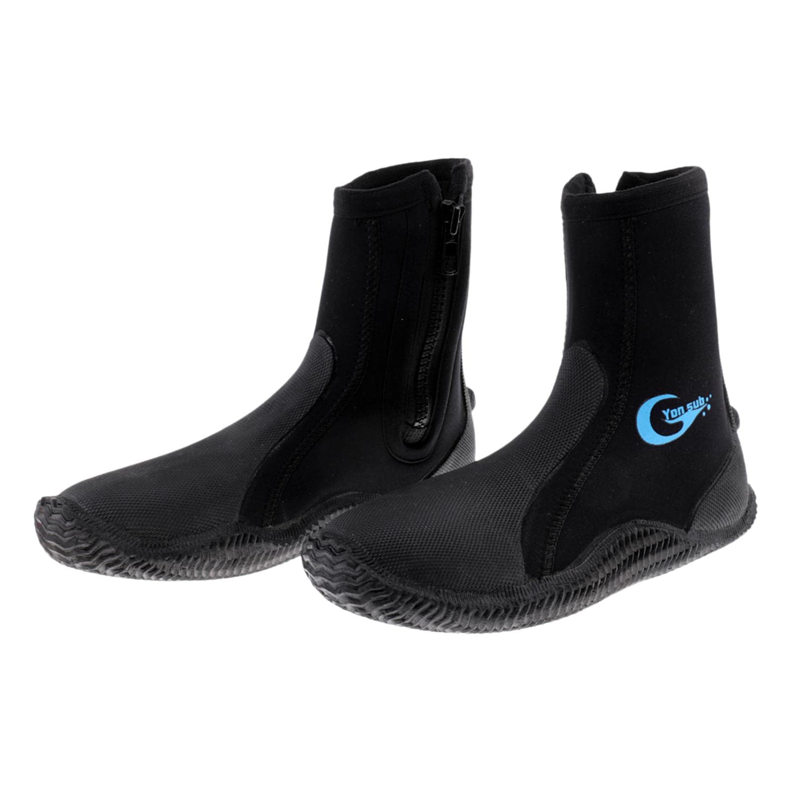 Newmind 5mm Neoprene Water Sports Boots for Snorkeling, Scuba Diving & Water Activities - Thermal Protection for Kayaking, Surfing, Canyoning, Rafting - Comfortable Beach & Boat Shoes - US Size 9 - Perfect for Cold Water Adventures & Marine Sports