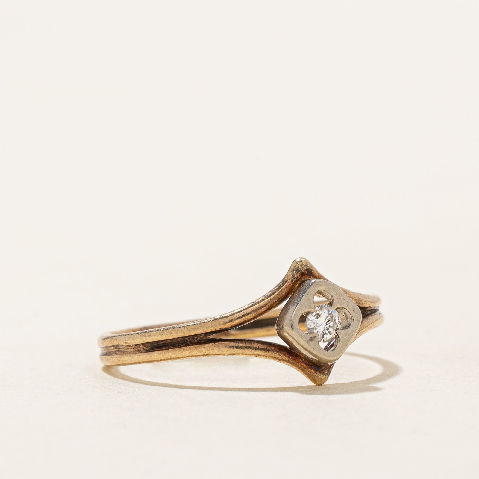 0.05ct Diamond Openwork Ring - Size 6 | Elegant Stackable Band for Women, Perfect for Weddings, Anniversaries & Everyday Wear