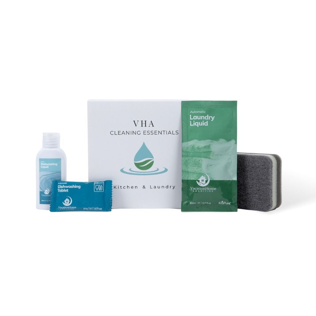 VHA Airbnb Essentials Kitchen & Laundry Kits - Complete Starter Set for Vacation Rentals | Perfect for Airbnb Hosts & Short-Term Rental Properties