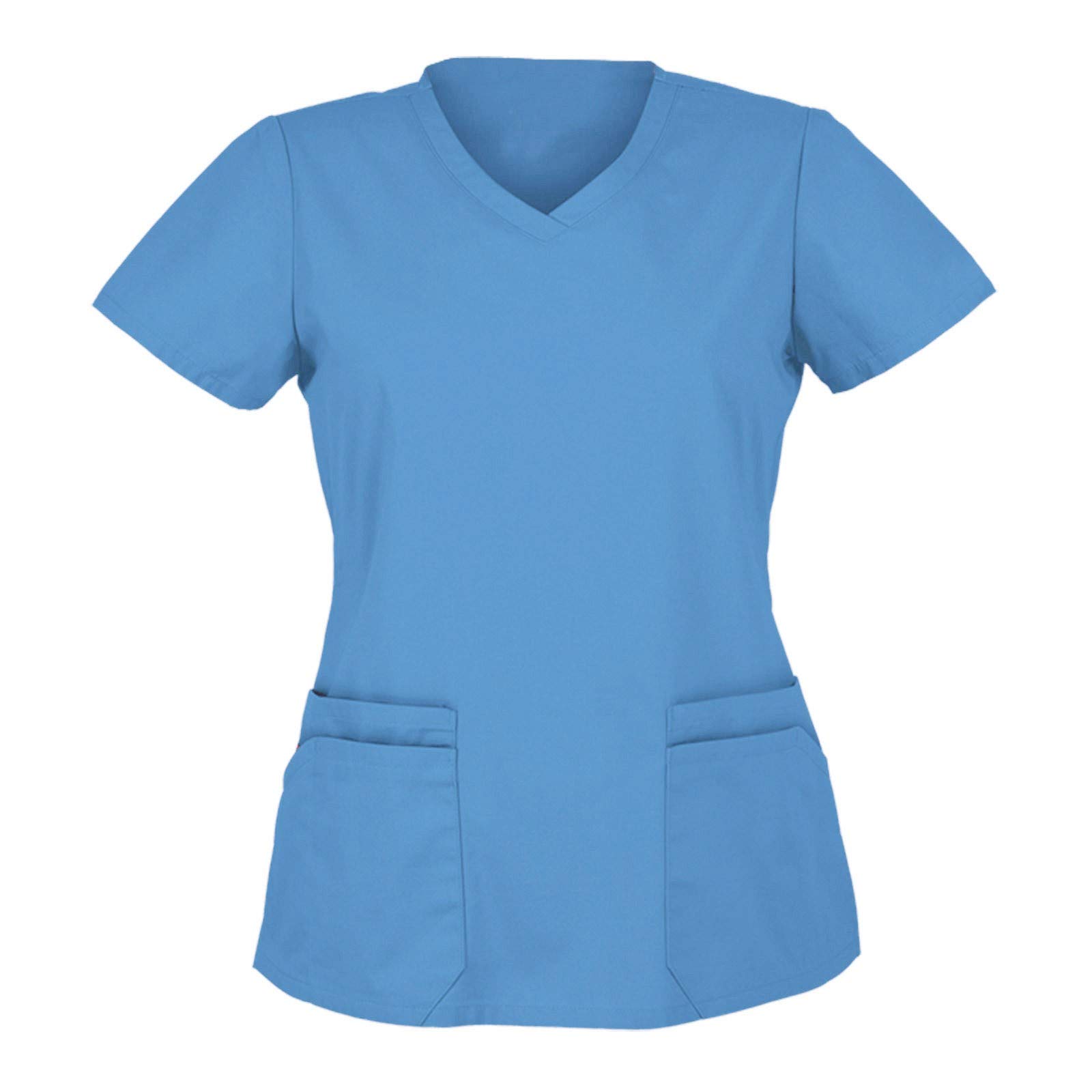 Women's Plain Long Sleeve T-Shirt - Loose Fit Short Solid Blouse - Breathable Dry Fit Work Shirts (Pack of 3) - Perfect for Office, Casual Wear & Everyday Comfort
