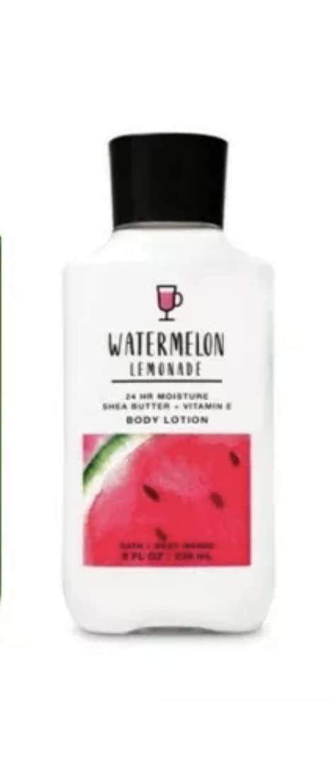 Bath & Body Works Watermelon Lemonade Super Smooth Body Lotion 8 fl oz (236ml) - Hydrating Moisturizer for Dry Skin, Summer Refreshment, Daily Skincare Routine