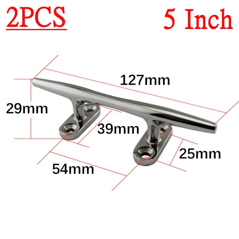**Heavy Duty Stainless Steel Boat Cleat - Marine Grade Dock & Deck Rope Cleat for Yachts, Boats, and Docks | Open Base & Flush Mount Mooring Cleat for Secure Rope Tie-Down**    **Usage:** Perfect for securing ropes on docks, boats, yachts, and marine applications—ideal for mooring, anchoring, and docking.