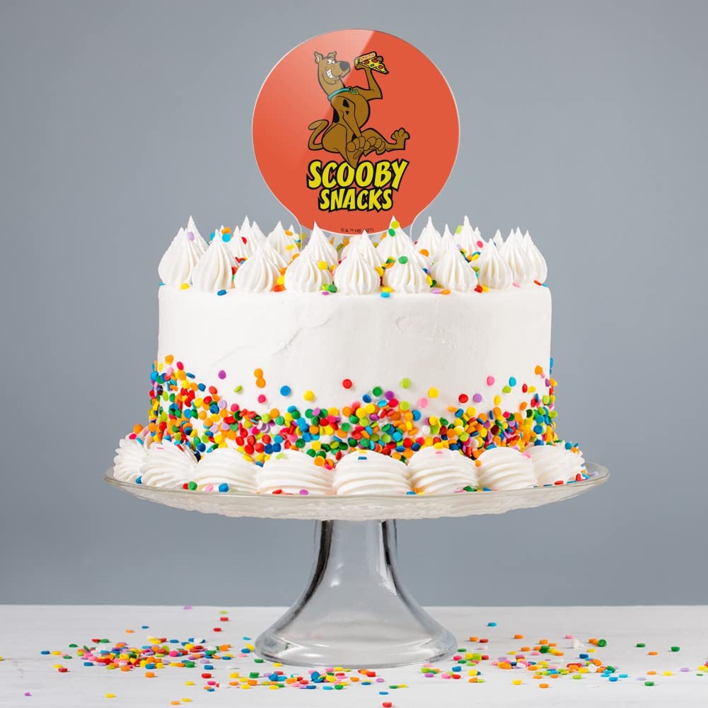 Acrylic Scooby Snacks Cake Topper - Custom Party Decoration for Wedding, Anniversary, Birthday & Graduation Cakes | Perfect for Cartoon Theme Parties & Fun Celebrations