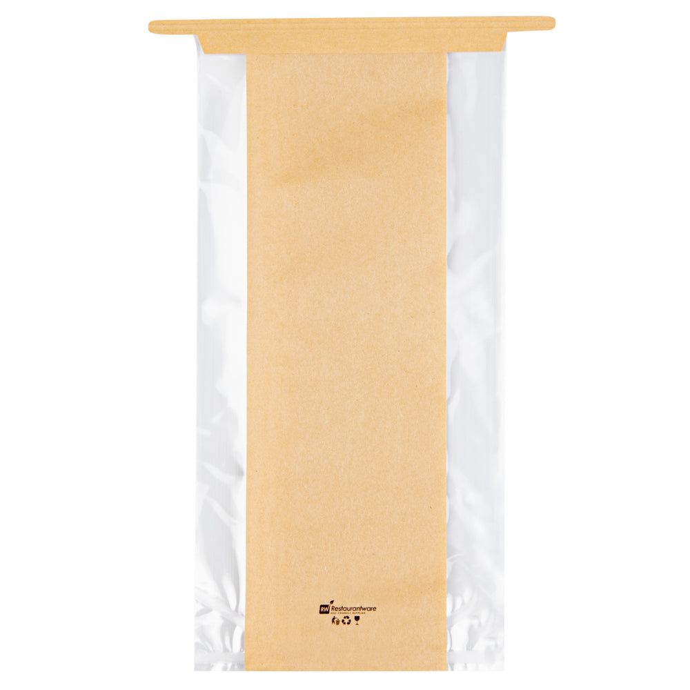 Premium Kraft Paper Bakery Bags with Tin Tie Closure - 4.5