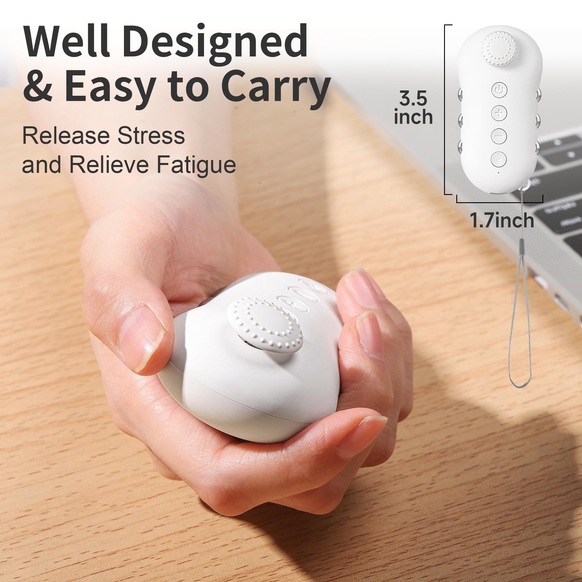 **Stress Relief Fidget Toys for Adults & Kids - Handheld Anxiety Relief Device for ADHD, Focus & Calm - Portable Microcurrent Sensory Toy for Office, Travel & Home Use**