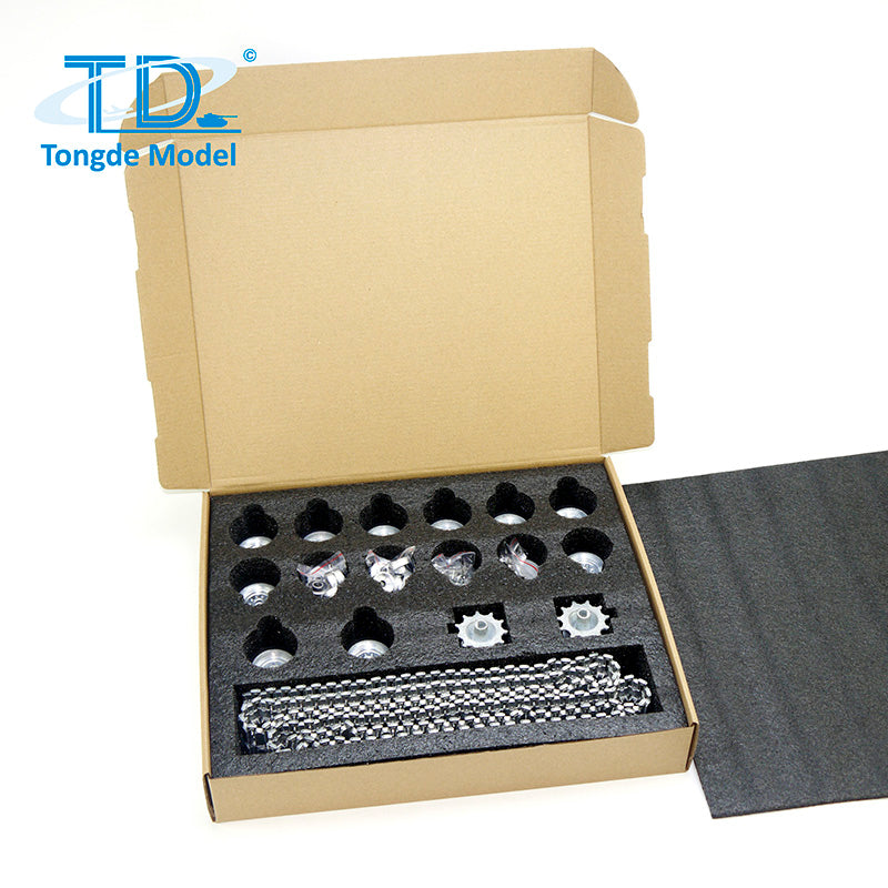 1/16 Tongde RC Battle Tank M60A1 M60A3 Metal Suspension Arms, Rock Arms, Sprockets & Idler Tracks Set - DIY Replacement Parts for Tank Model Building & Military Vehicle Enthusiasts - Perfect for RC Tank Upgrades, Repairs & Custom Projects