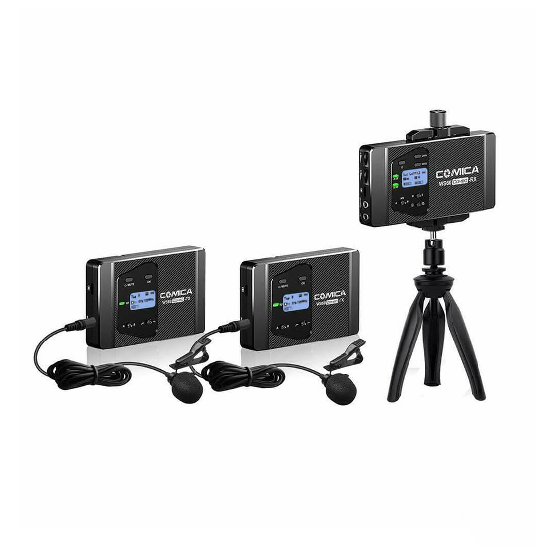 WS60 Combo Universal Wireless Microphone System - Dual Transmitters & Receiver for Karaoke, Church, Public Speaking & Events (Clearance Sale)