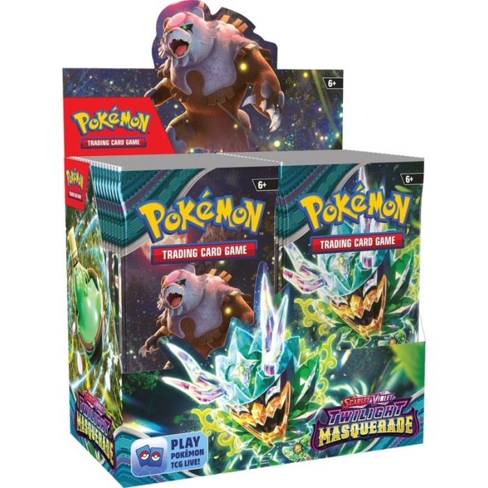 Pokemon Twilight Masquerade 6 Booster Box Case - 36 Packs of Rare Pokemon TCG Cards for Collectors & Players | Perfect for Tournaments, Gifts & Trading