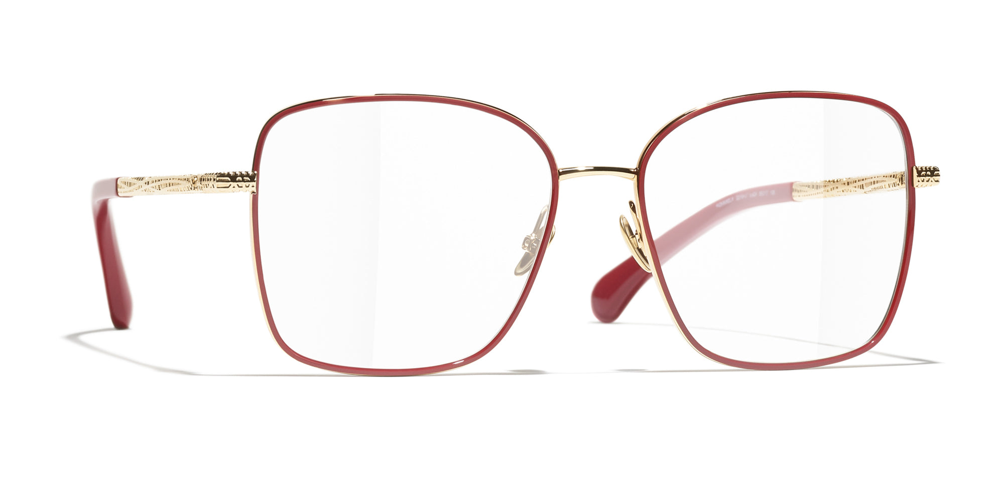 Pale Gold & Dark Red