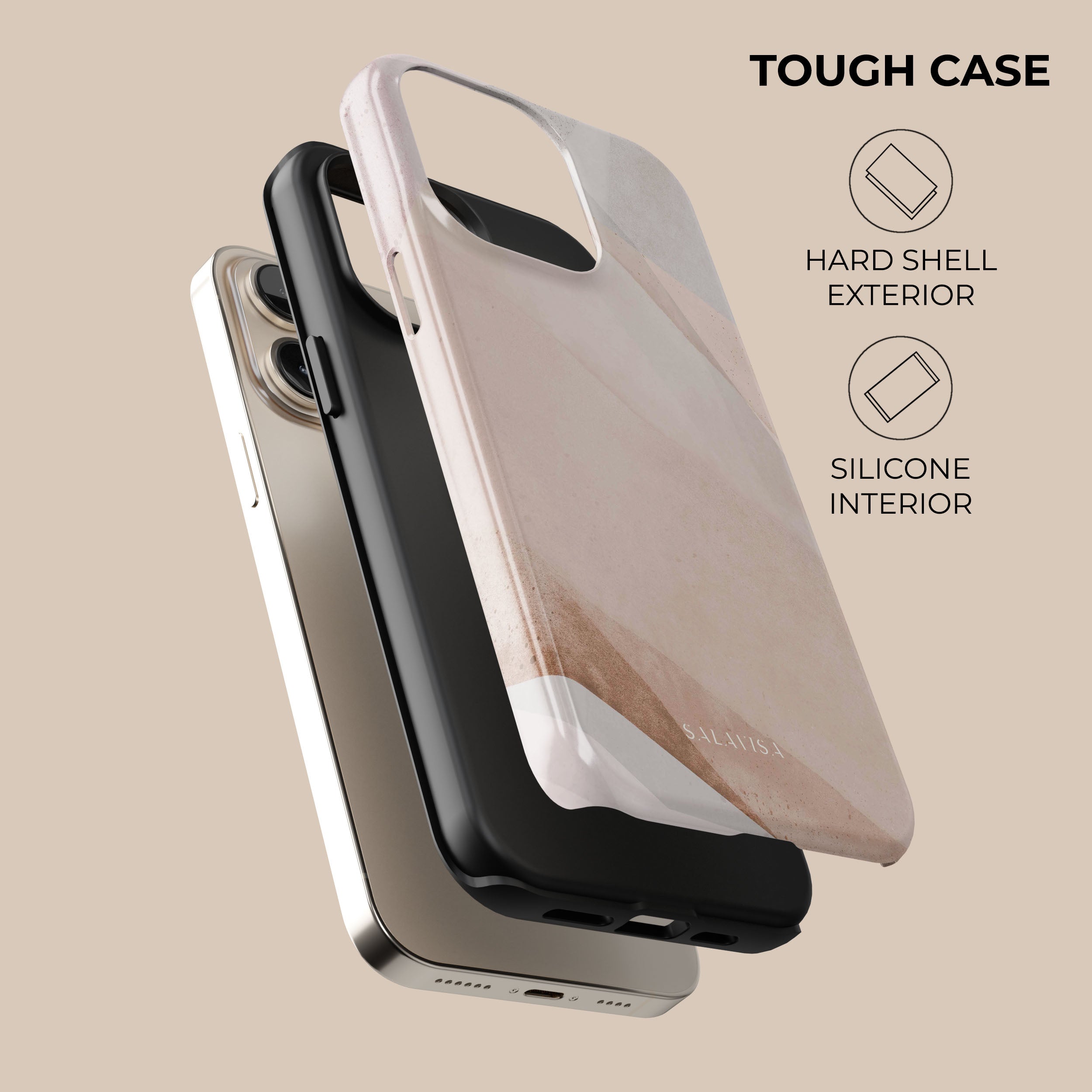 Soft Silicone Creamy Pink Phone Case for iPhone 15 Pro Max - Slim Protective Cover with Shock Absorption | Perfect for Everyday Use, Work & Travel
