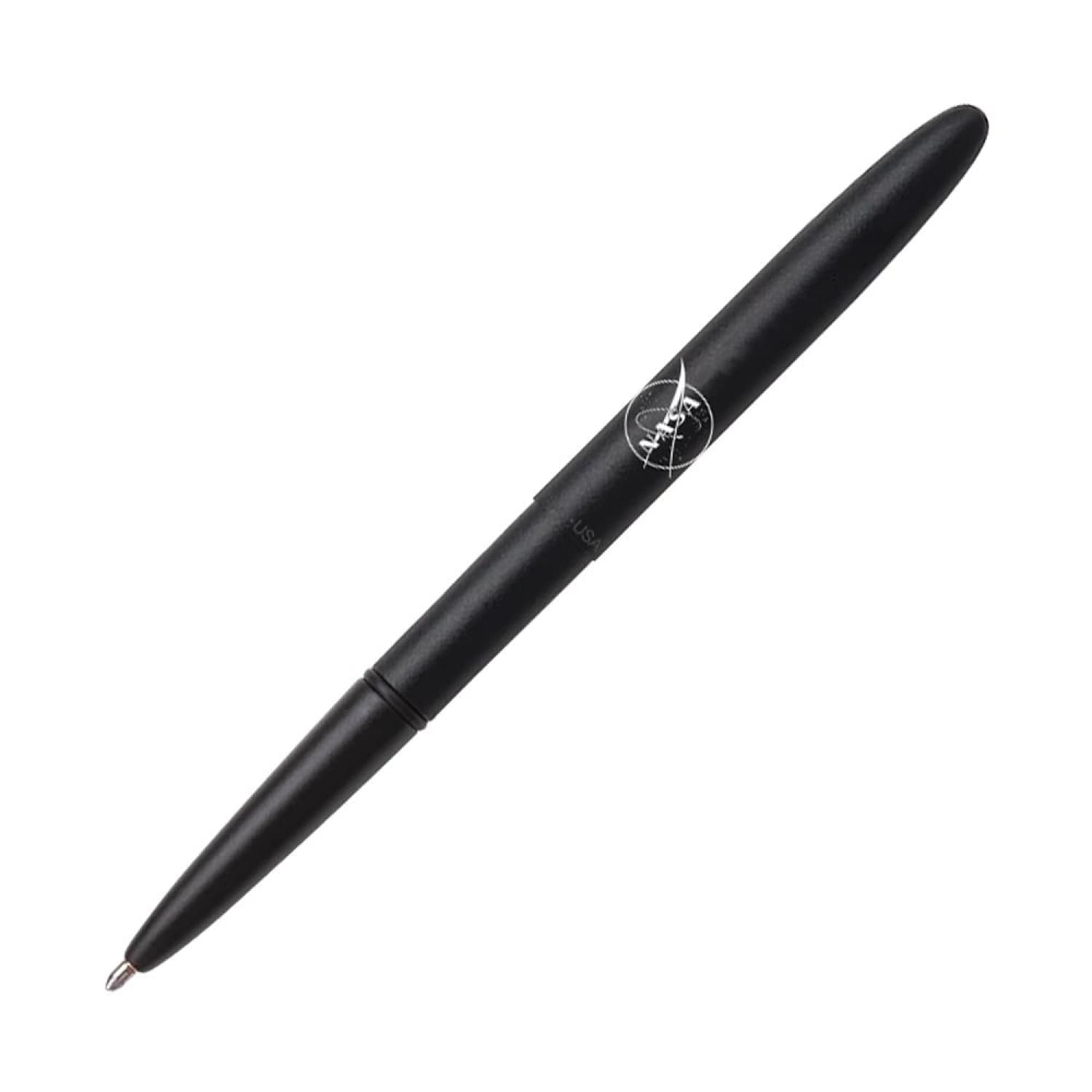 Fisher Space Pen Bullet Ballpoint Pen - Matte Black with NASA Logo - Compact & Refillable for Everyday Carry, Travel, and Zero Gravity Writing