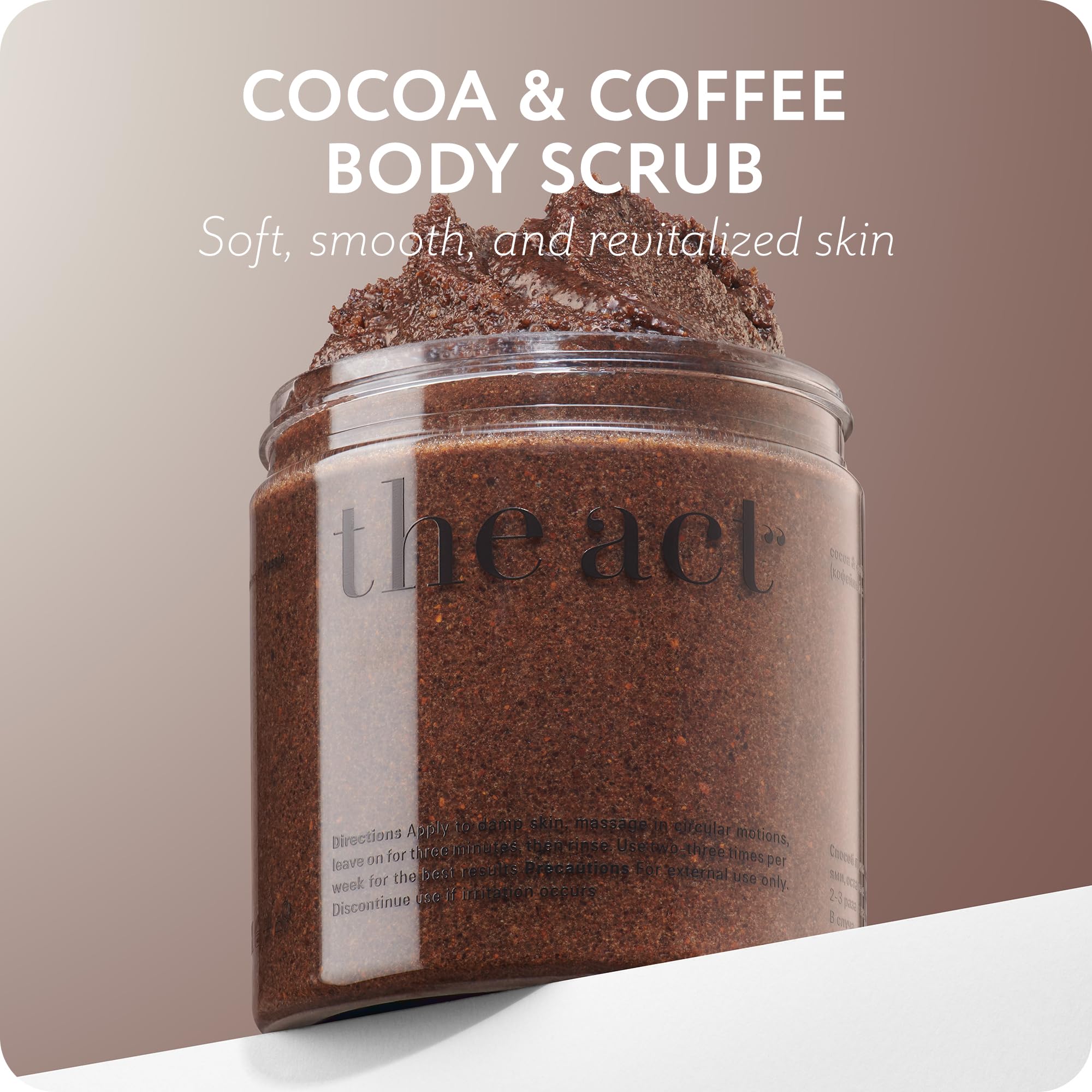 Organic Cocoa & Coffee Body Scrub with Vitamin E & Menthol - Exfoliating & Moisturizing Skin Care for Women & Men - Vegan Spa Treatment for Dry Skin - Perfect for Home Relaxation & Gift Giving (10.58 Oz)