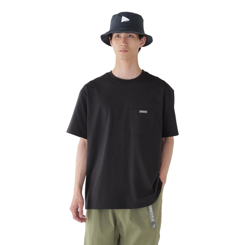 GRAMICCI x ANDWANDER Backprint Tee - Black Men's Graphic T-Shirt for Outdoor Adventures & Streetwear Fashion