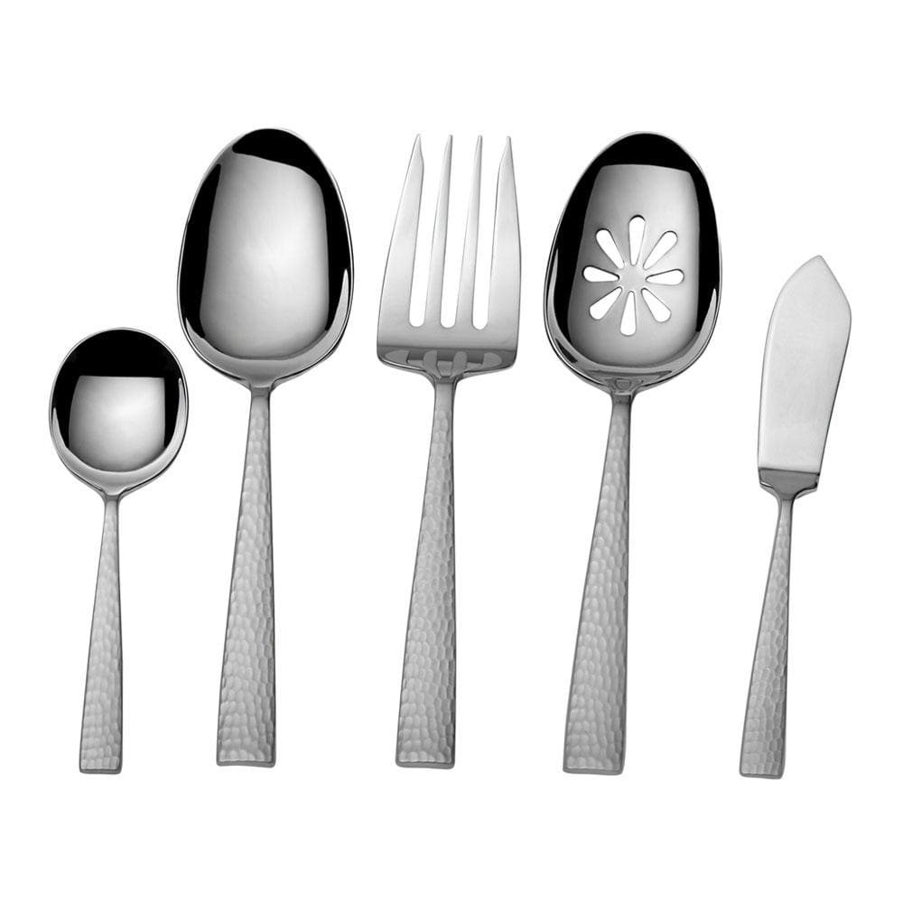 Oliver 65-Piece Stainless Steel Flatware Set - Service for 12 - Elegant Silverware for Formal Dining, Dinner Parties & Holiday Gatherings
