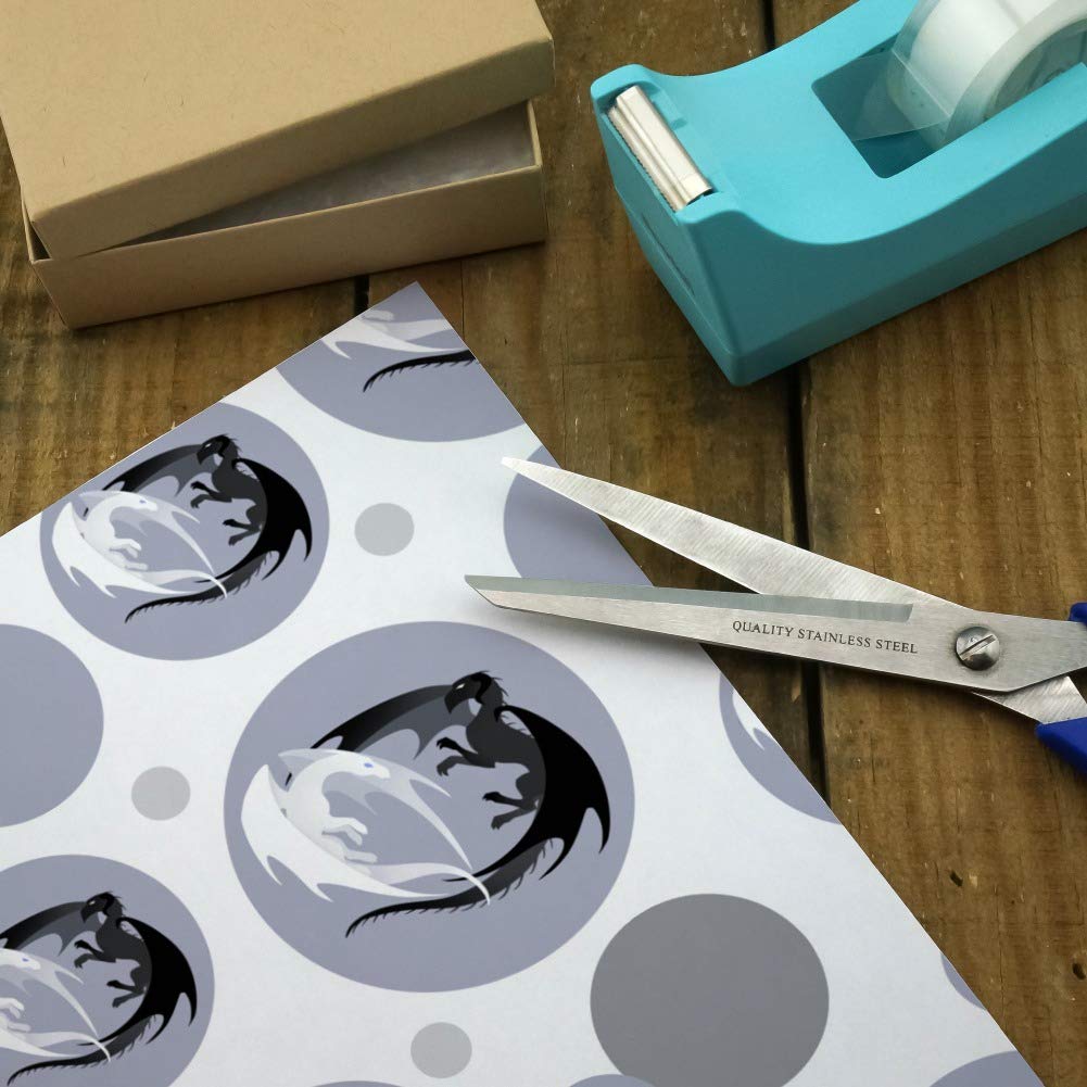 Dragons in Love Gift Wrap Wrapping Paper Roll - Premium Quality Dragon-Themed Wrapping Paper for Birthdays, Valentine's Day & Special Occasions - Perfect for Romantic Gifts, Anniversary Presents & Fantasy Lovers