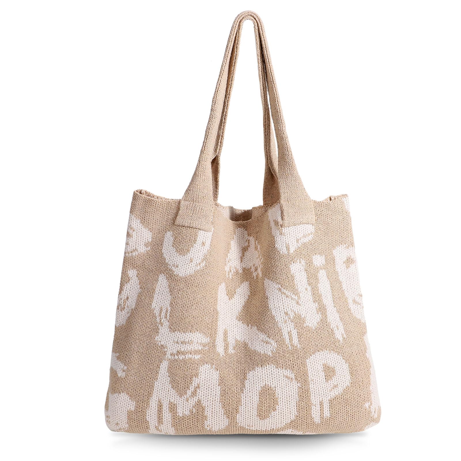 Crochet Tote Bag for Women - Boho Y2K Shoulder Bag for Summer & Travel