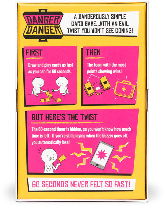 Danger Danger Card Game - Fun Family Party Game for Kids & Adults - Perfect for Game Nights, Travel, and Group Gatherings