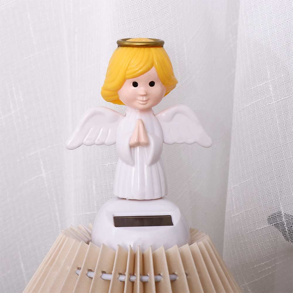Solar Powered Dancing Toys - Angel Solar Dancing Figures & Shaking Hand Doll - Fun Car Dashboard Decor for Window Decoration | Perfect for Office Desk, Home Decor & Gift Giving