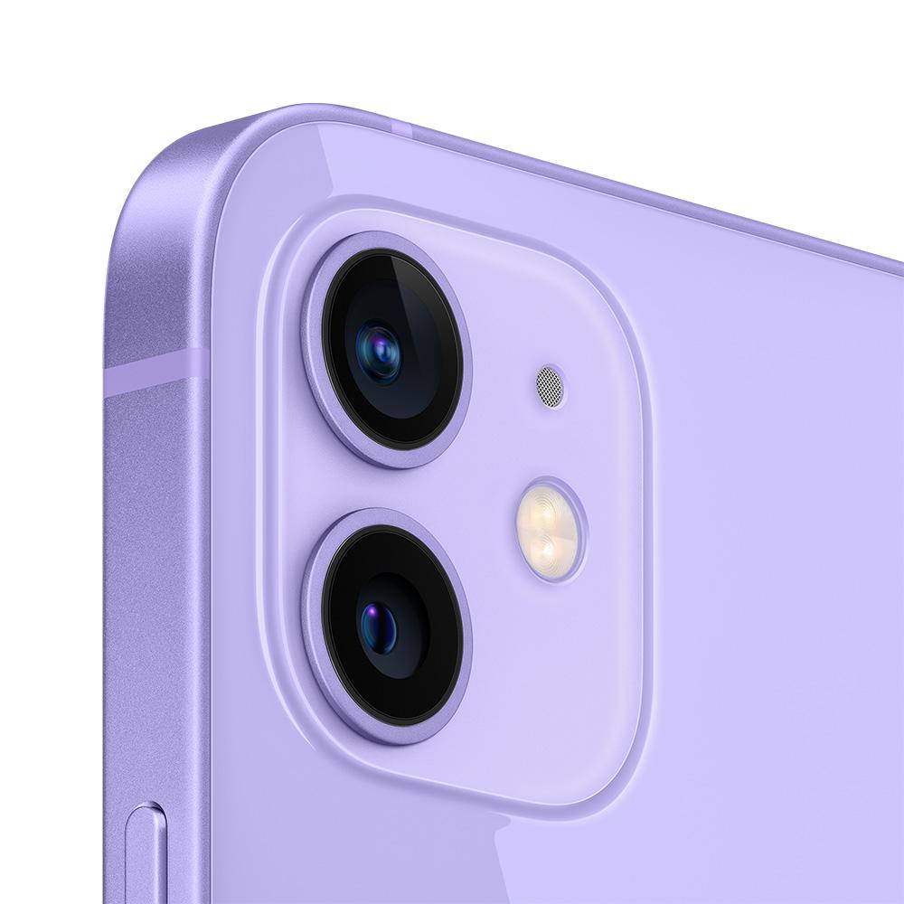 Apple iPhone 12 64GB Purple - Unlocked Smartphone for Travel, Work & Entertainment | Fast 5G, A14 Bionic Chip, Dual Camera System