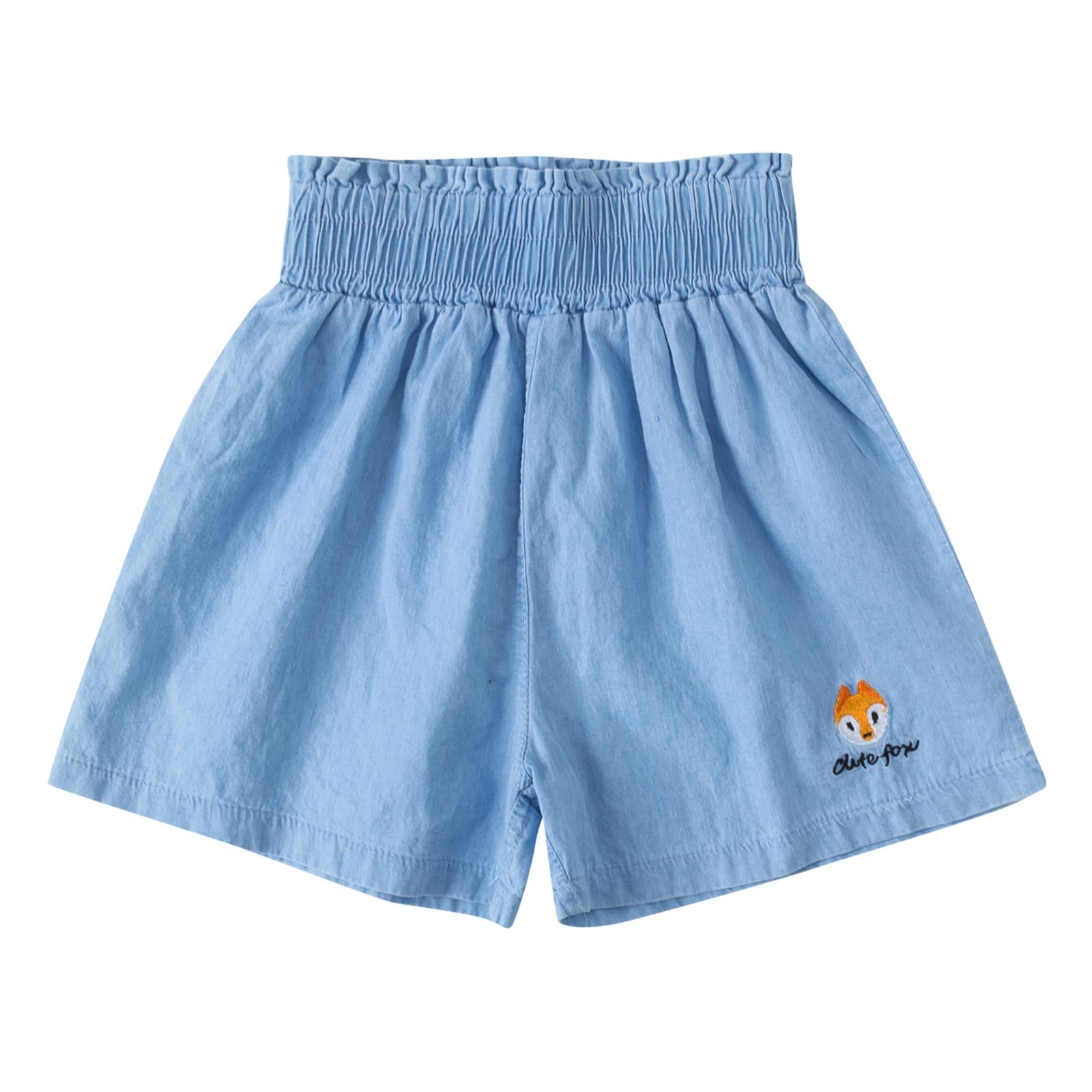 Elastic Waist Toddler Shorts for Girls & Boys - Soft Casual Pants for Kids Age 6 - Perfect for Cheerleading, Playtime & Everyday Wear