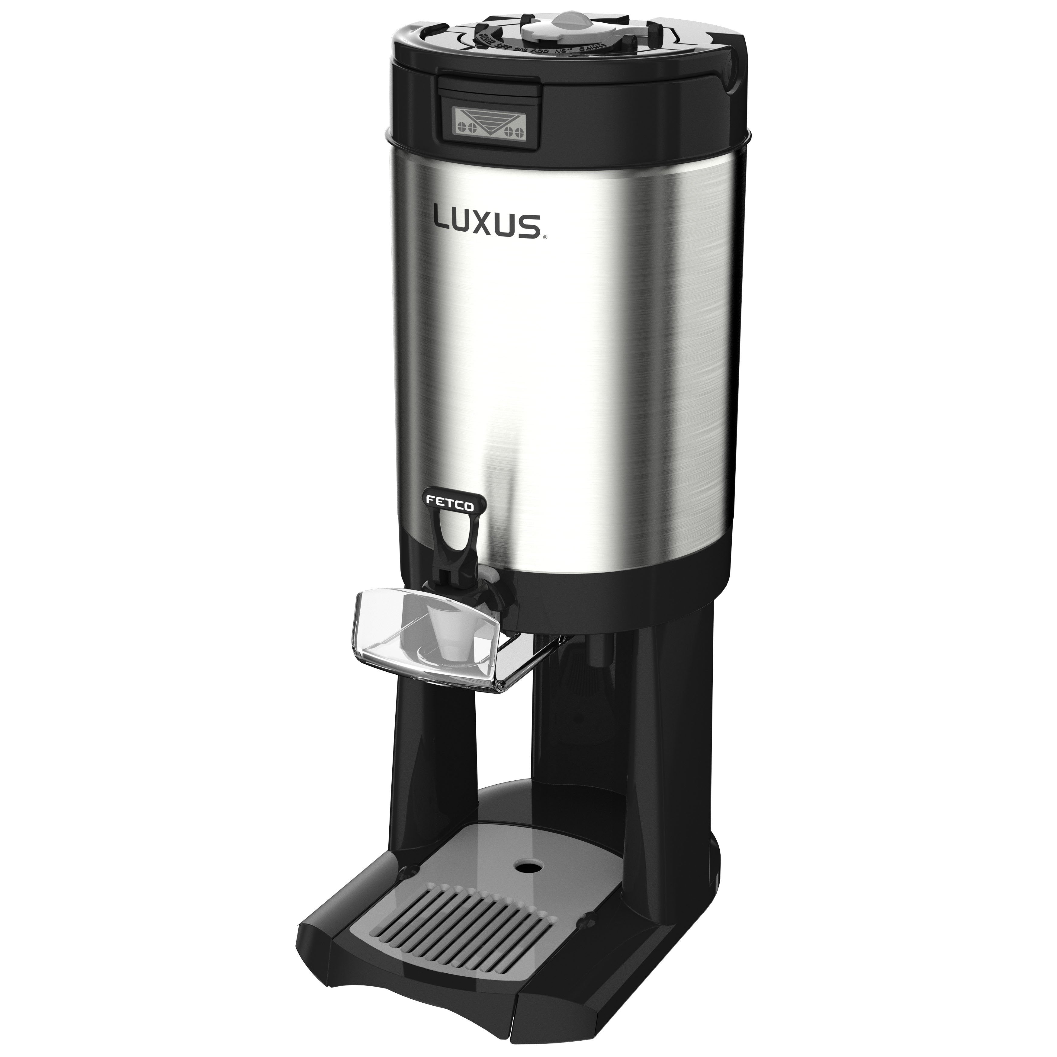 Fetco L4D 20 2.0 Gallon LUXUS Thermal Beverage Dispenser - Hot & Cold Drink Server for Coffee, Tea, and Water - Perfect for Offices, Cafes, and Events