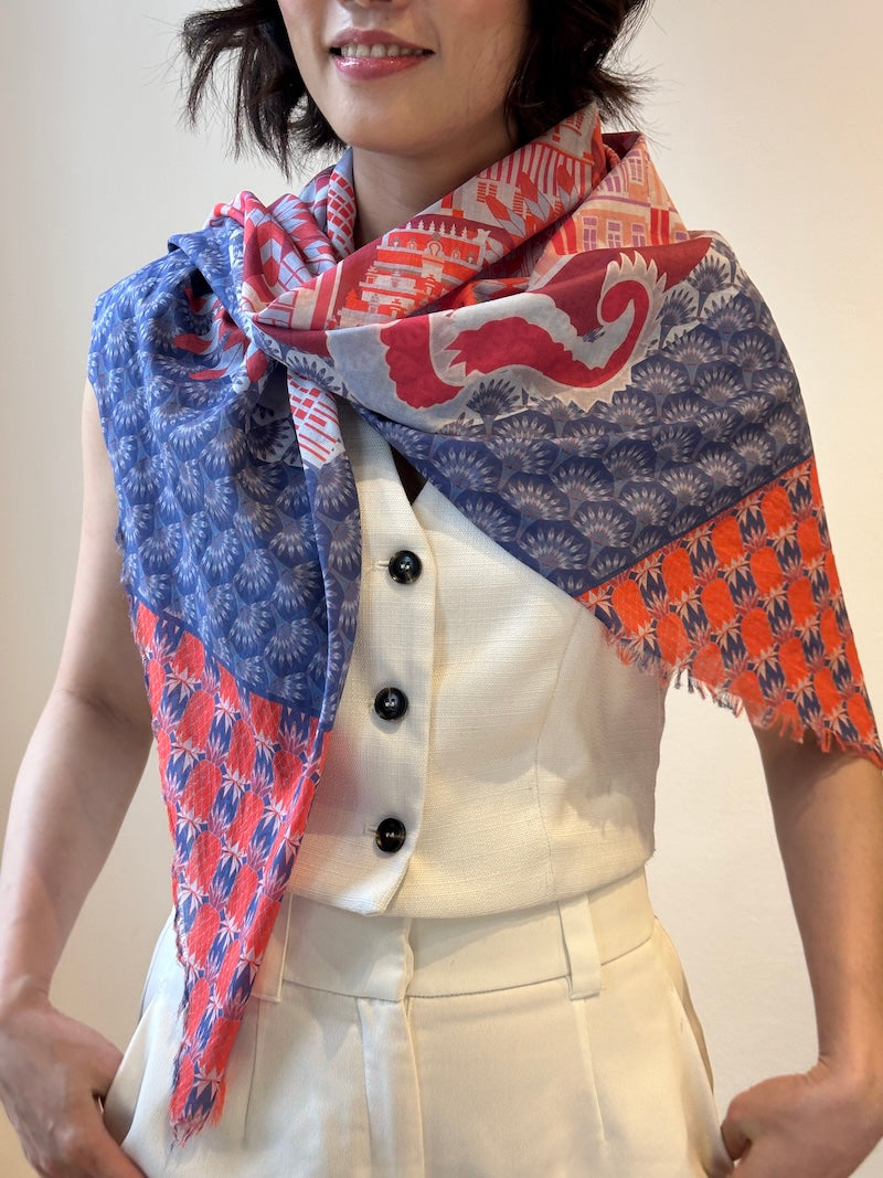 Premium Soft Cotton Scarf for Women - Lightweight Breathable Fashion Accessory - Perfect for Travel, Office & Casual Outfits
