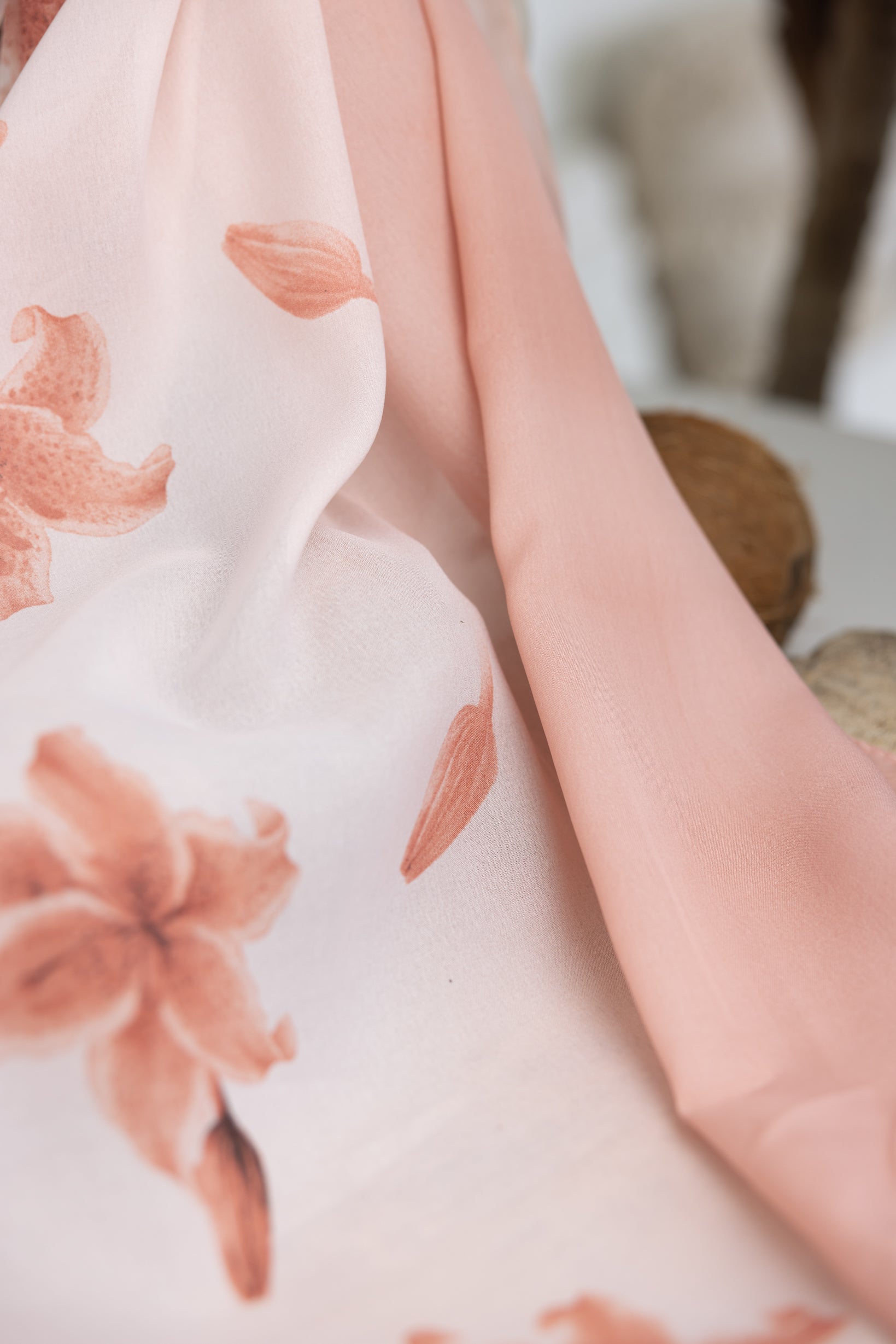 Hazel Printed Shawl - Soft Lightweight Wrap Scarf for Women, Elegant Floral Design, Perfect for Fall Winter Fashion, Office, Travel & Special Occasions