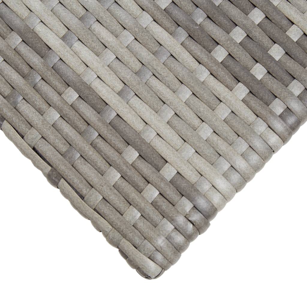 Gray Rattan Outdoor Dining Table 19.7