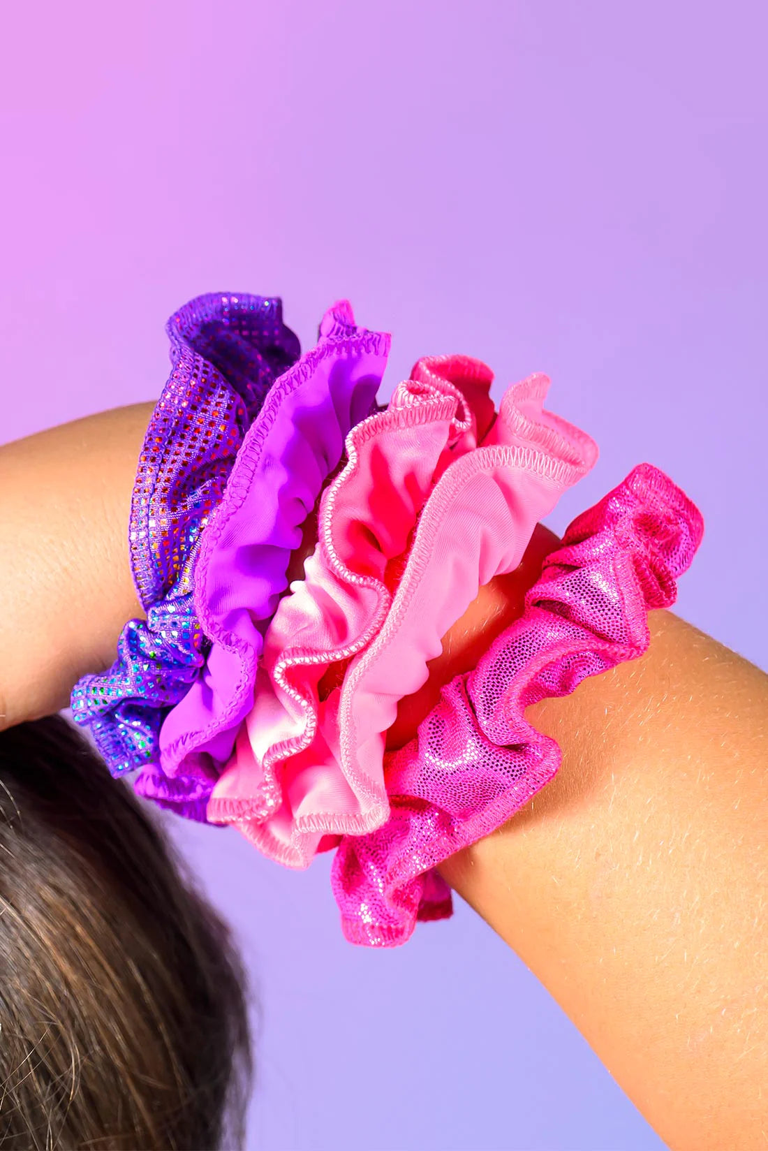 Destira Hair Scrunchies - Soft & Stretchy Elastic Hair Ties for Women & Girls - Perfect for Workouts, Yoga, Running & Everyday Use