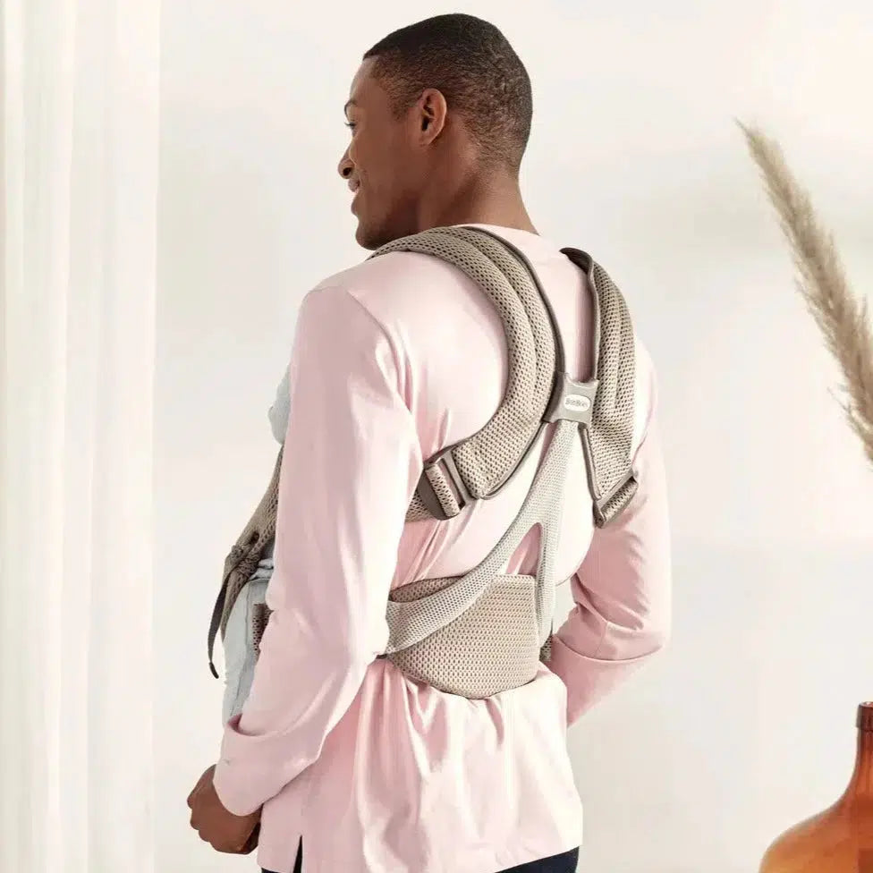 Baby Bjorn Baby Carrier Free - Grey Beige | Ergonomic Infant Carrier for Hands-Free Parenting | Perfect for Hiking, Shopping & Travel