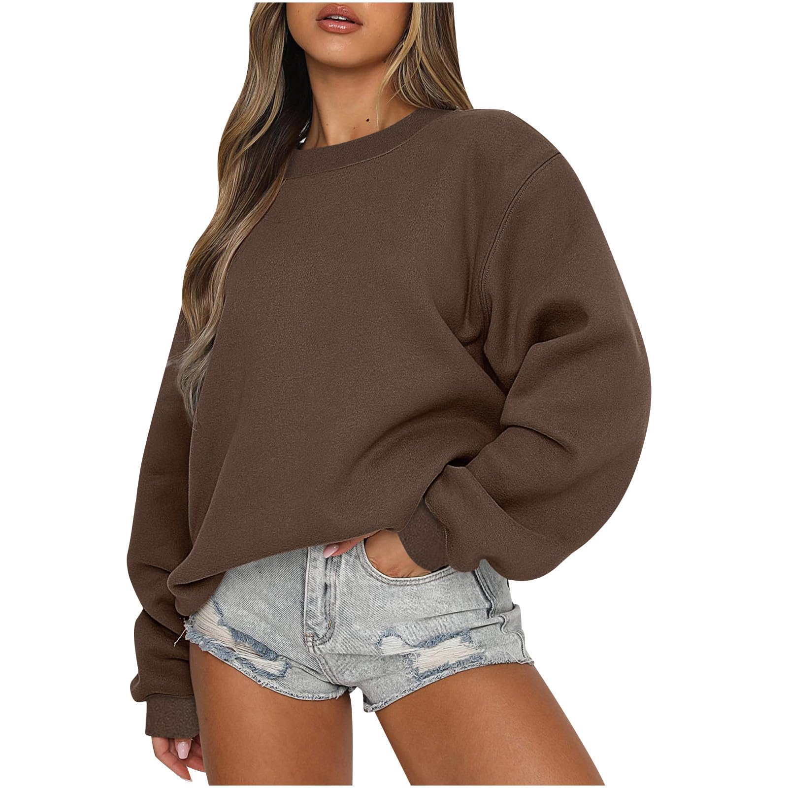 Women's Oversized Fleece Hoodie - Comfy Pullover for Fall & Winter Outfits