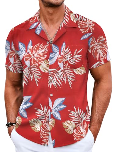 Palm Leaves Red