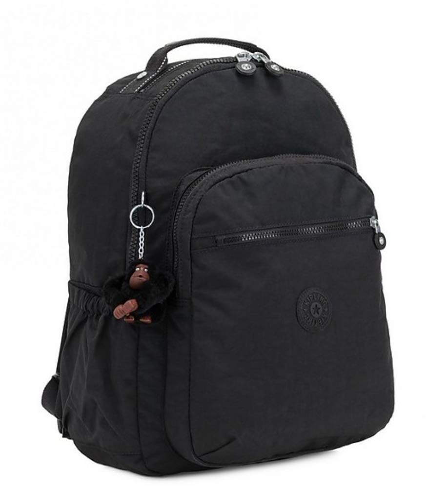 Kipling Women's Seoul GO Small Backpack - Lightweight Travel Daypack for Work, School & Commuting (Black Tonal) - Perfect for Everyday Use, Business Trips & College Campus