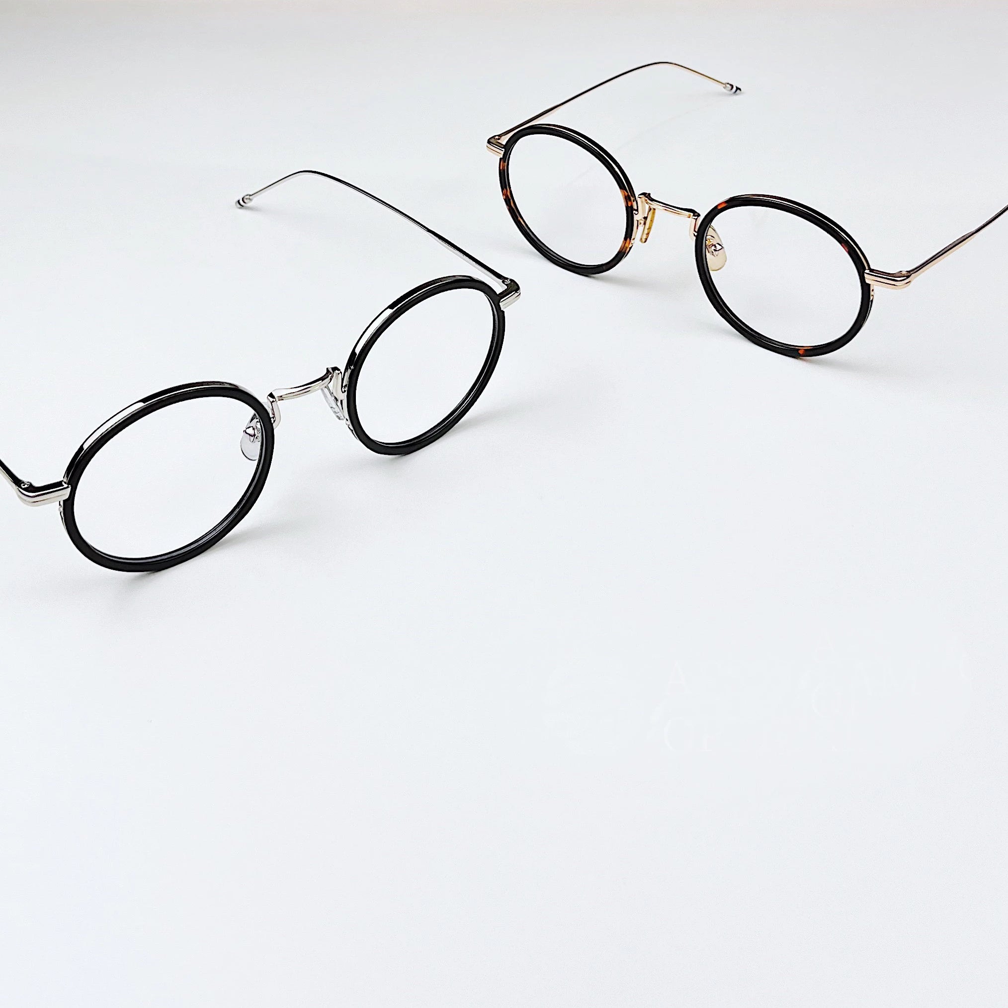 Stylish Black Unisex Acetate & Alloy Round Eyeglasses Frame X906 - Perfect for Reading, Work, and Fashion Accessories