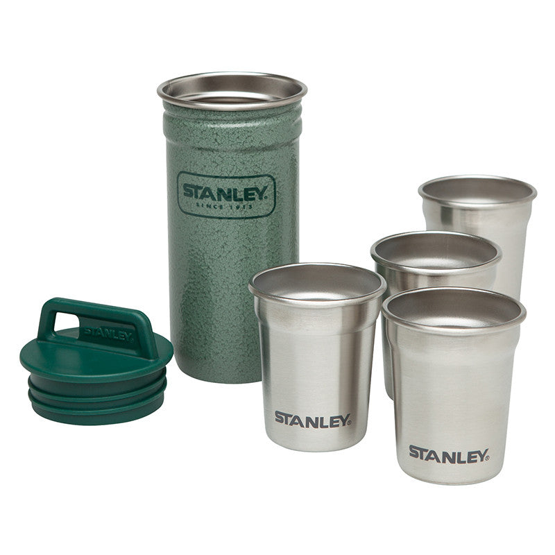 Stanley Adventure Stainless Steel Shot Glasses Set of 4 - Unbreakable, Dishwasher Safe, Camping & Outdoor Drinking Cups for Whiskey, Tequila, Vodka - Perfect for Parties, BBQs, and Tailgating
