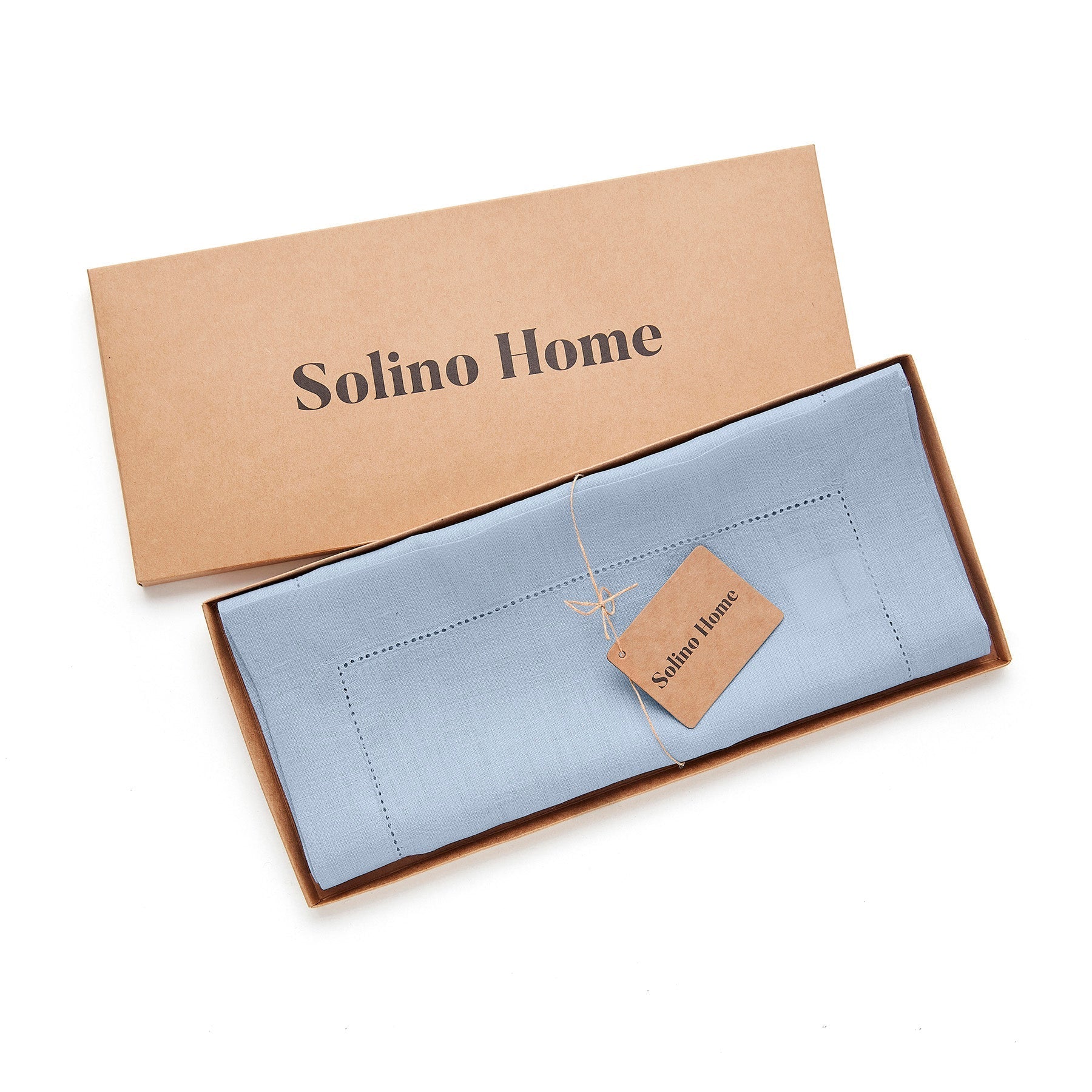 Elegant Classic Hemstitch Table Runner - Premium Linen Dining Table Decor for Weddings, Holidays & Home Decor