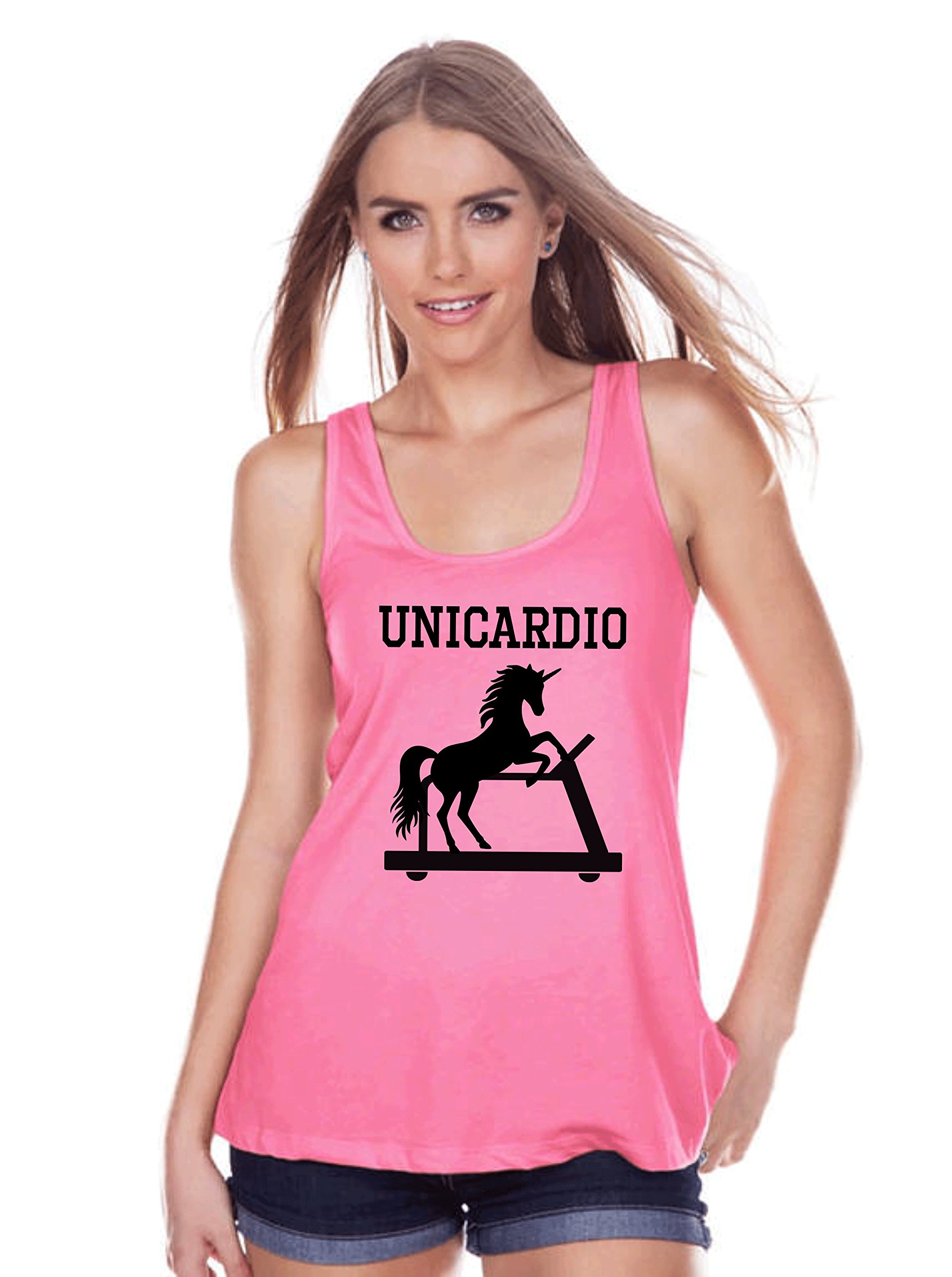 7 ate 9 Apparel Women's Workout Unicorn Tank Top - Gym & Yoga Athletic Shirt for Women - Perfect for Fitness, Running & Casual Wear