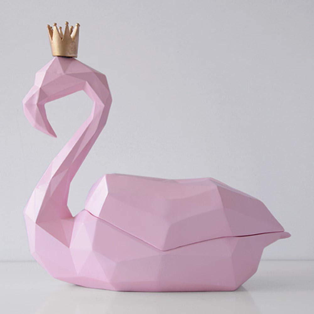 Elegant Resin Animal Statues - Home Decor Sculptures for Tabletop, Wedding, Gift (Black, Gold, White, Pink) | Perfect for Living Room, Bedroom, Office & Party Decorations