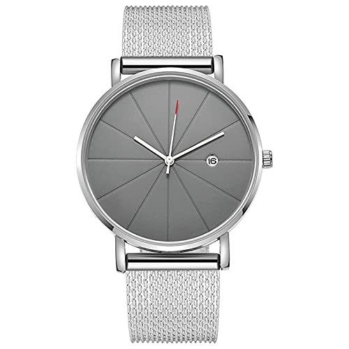 Minimalist Men's Digital Sports Watch - Slim Quartz Dial with Sleek Leather Strap - Stylish Fashion Watch for Men - Perfect Gift for Everyday Wear, Office & Casual Outings