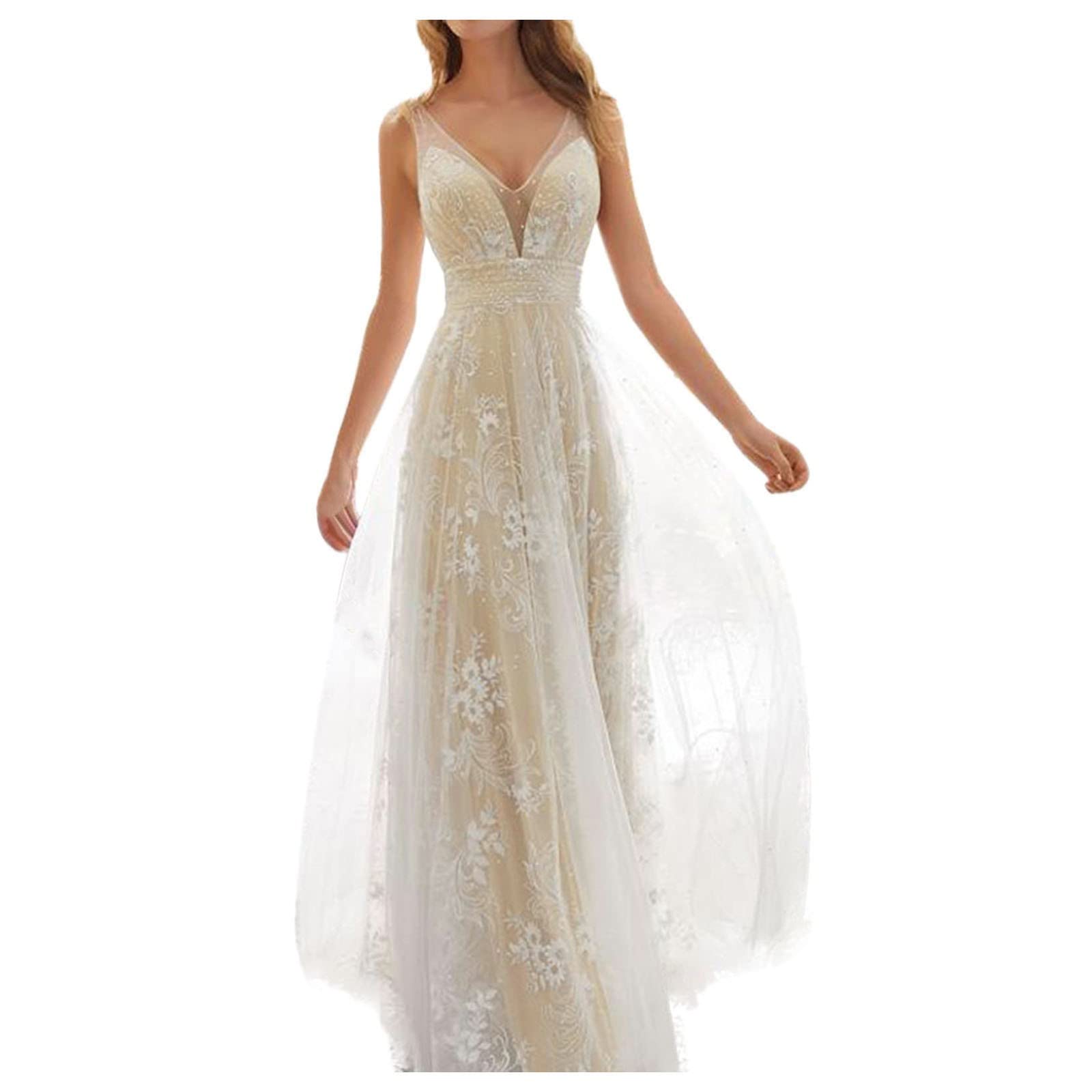 Elegant Women's Denim Maxi Dress with V-Neck & Embroidery for Evening, Wedding, Bridal & Special Occasions | Perfect for Date Night, Party & Formal Events