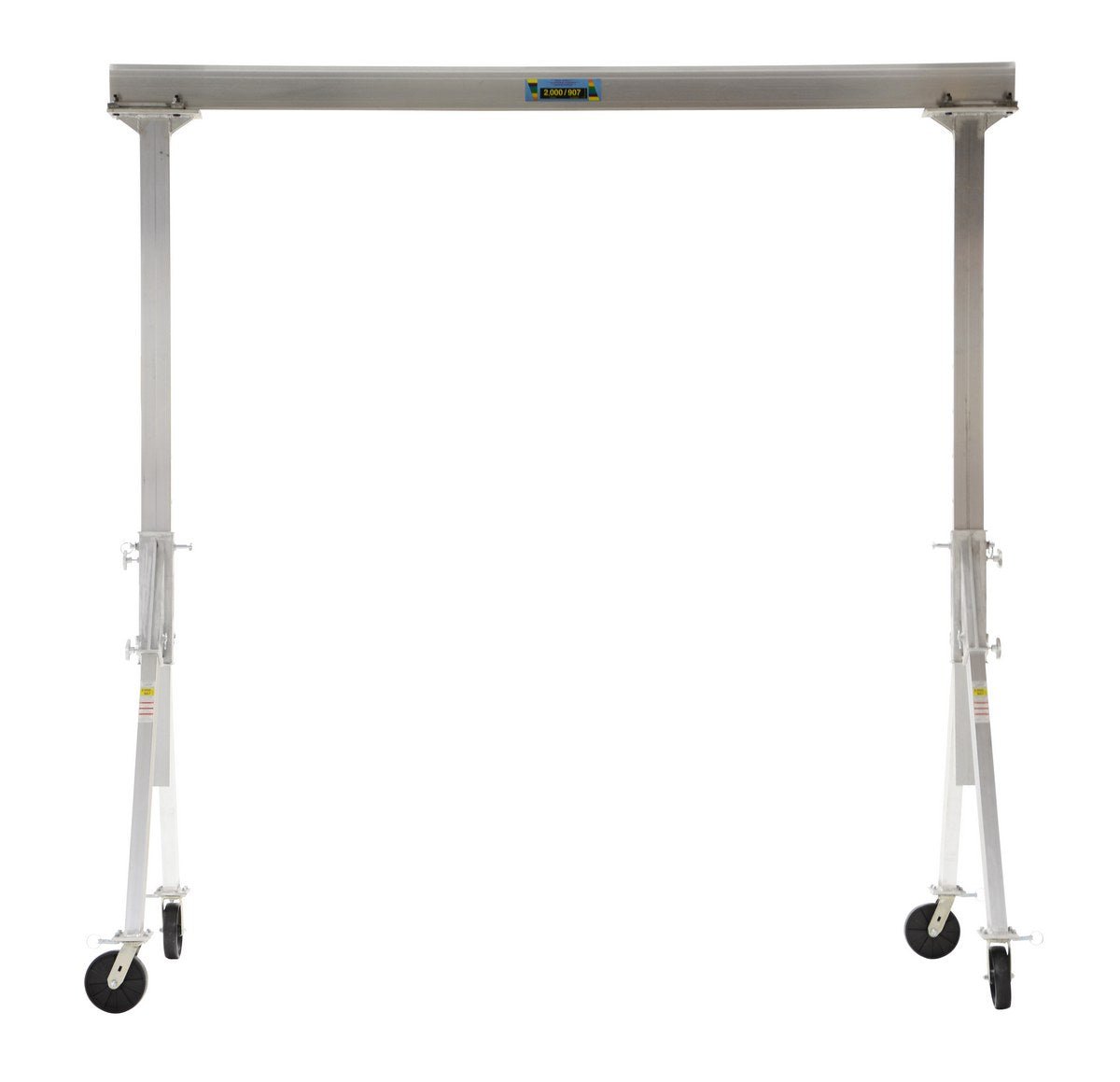 Adjustable Height Aluminum Gantry Crane - Heavy Duty Portable Hoist for Workshop, Garage & Construction Sites - Perfect for Lifting Machinery, Equipment & Materials