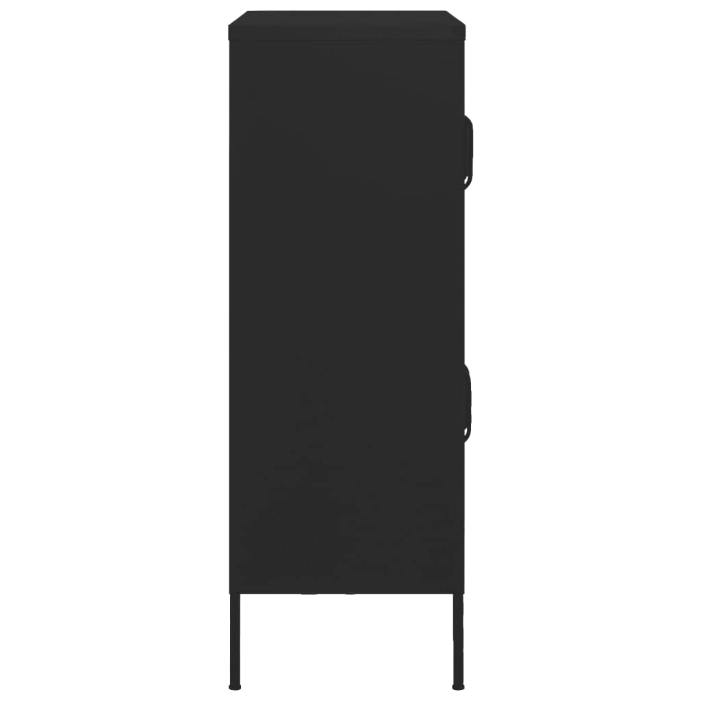 FAMIROSA 4-Door Steel Storage Cabinet with 2 Adjustable Shelves, 31.5