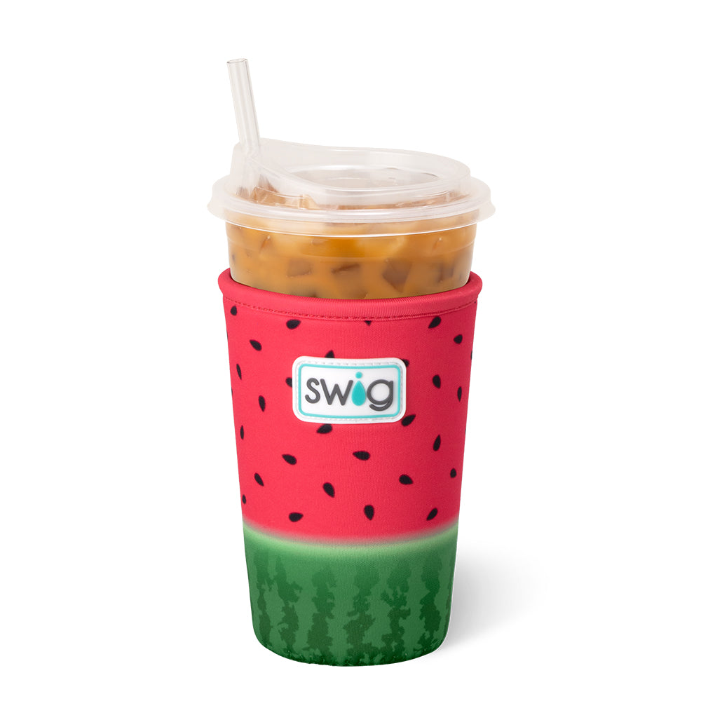 Refreshing Melon Slice Medium Iced Cup Coolie - Perfect for Summer Drinks, Pool Parties & Beach Outings