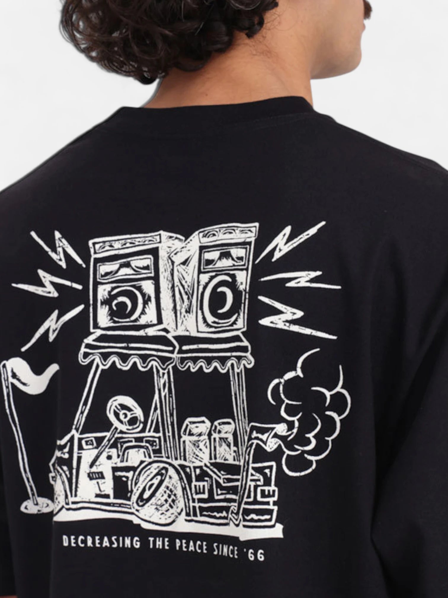 Vans Boom Cart SS T-Shirt for Men - Black Cotton Short Sleeve Tee | Casual Streetwear for Skateboarding & Everyday Wear