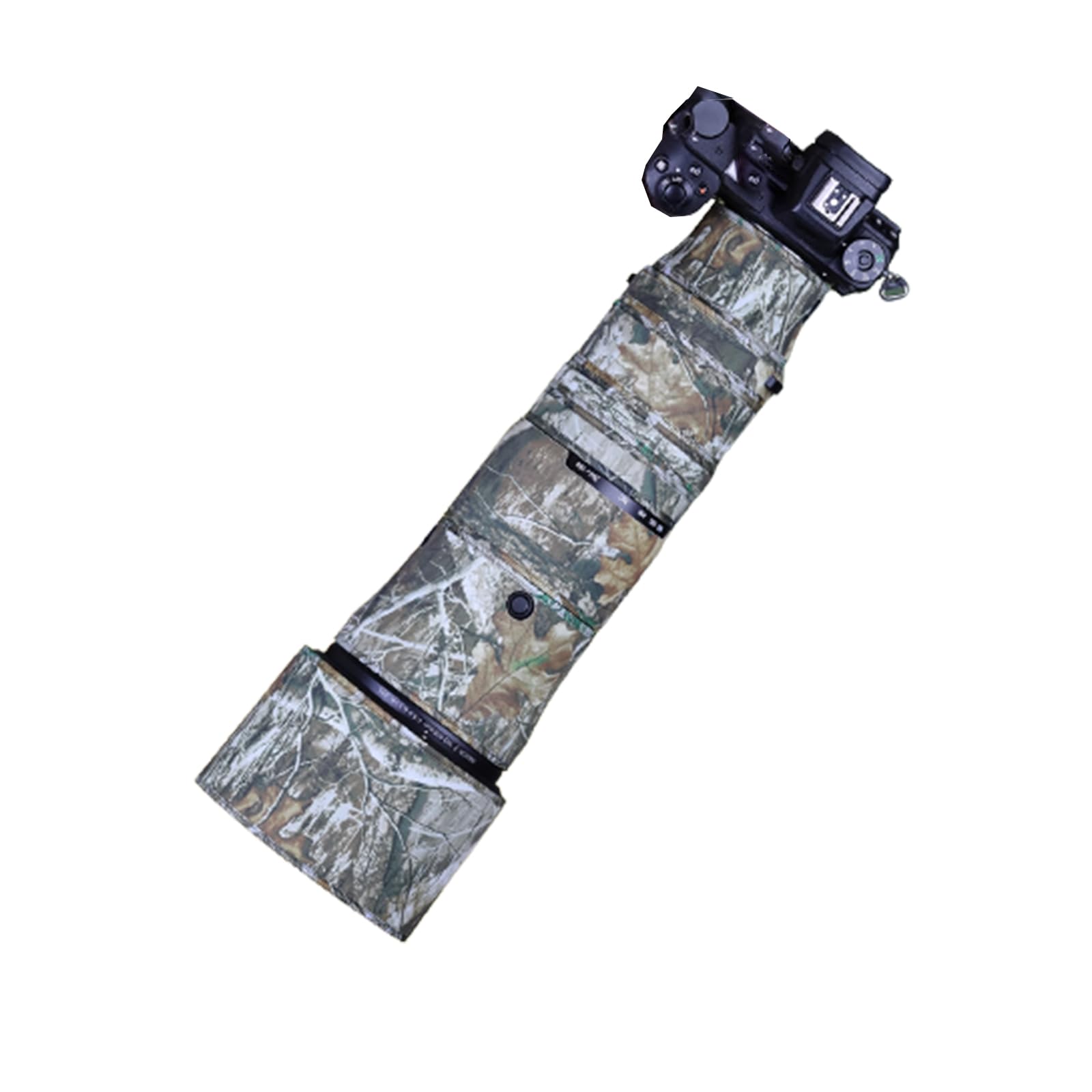MUEAST Camouflage Stretch Fabric Lens Cover - Waterproof Rain Protection Sleeve for NIKKOR Z 180-600mm F5.6-6.3 VR Lens (Reed Camouflage) | Outdoor Photography Gear for Wildlife & Nature Shoots
