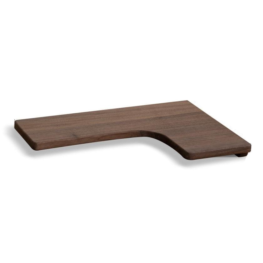 15.4x11.4x1.4 inch / 39x29x3.5 cm / Rich Dark Walnut Color / black walnut corner shelf - left long 3 pcs